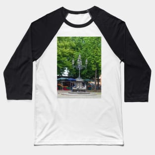 Grossneumarkt, street scene, lantern, Hamburg, Germany Baseball T-Shirt